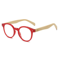 Round Bamboo Temples Presbyopia Reading Glasses Unisex Men Women Sunglasses