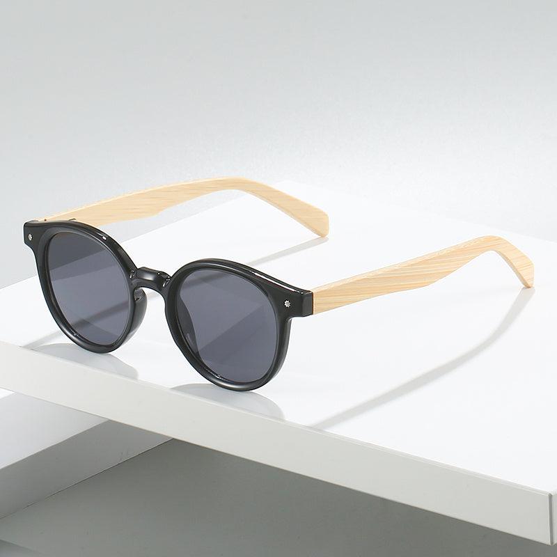 Round Bamboo Temples Presbyopia Reading Glasses Unisex Men Women Sunglasses