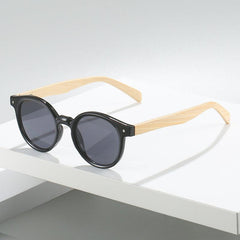 Round Bamboo Temples Presbyopia Reading Glasses Unisex Men Women Sunglasses