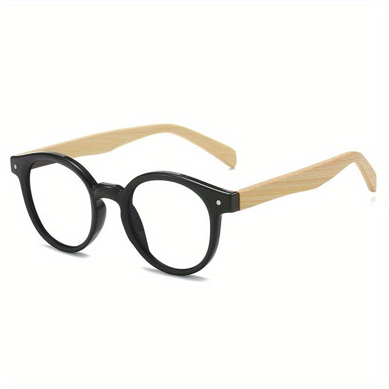 Round Bamboo Temples Presbyopia Reading Glasses Unisex Men Women Sunglasses