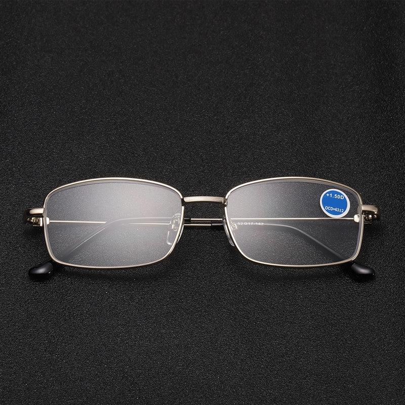 SB951 Metal Frame Light Blocking Presbyopia Corrective Reading Glasses