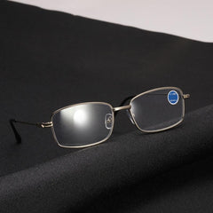 SB951 Metal Frame Light Blocking Presbyopia Corrective Reading Glasses