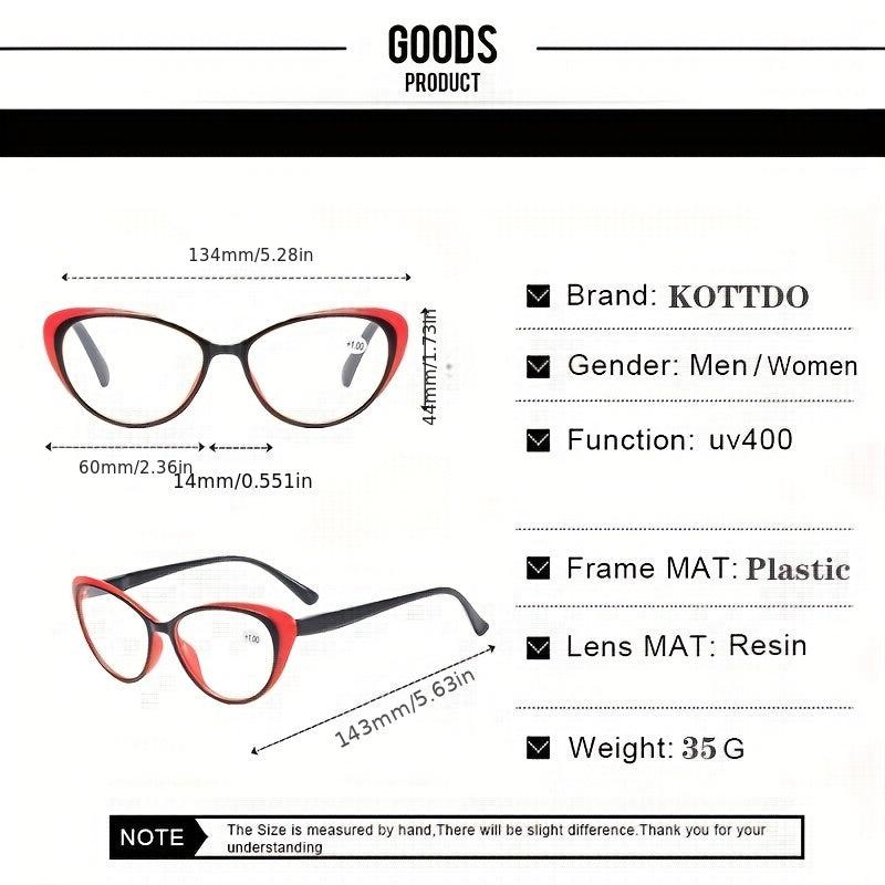 Vintage Women Reading Glasses Anti Light Presbyopia Eyeglasses
