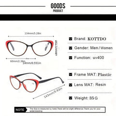 Vintage Women Reading Glasses Anti Light Presbyopia Eyeglasses