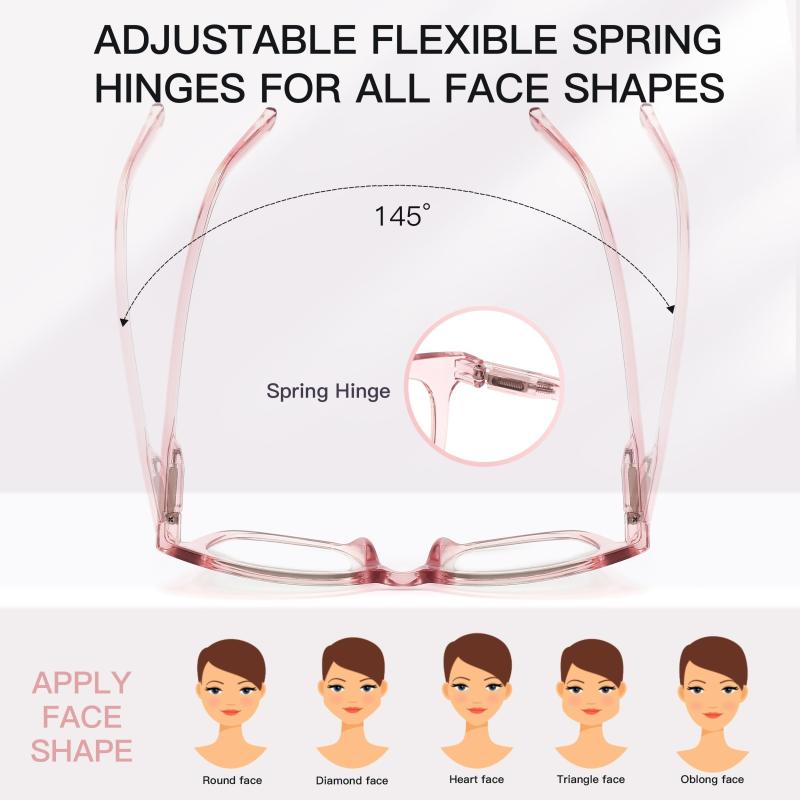 Square Computer Readers Reduce Glare & Filter UV Rays