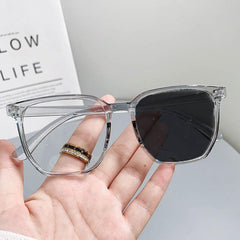 Men's Photochromic Light Blocking Square Frame Glasses