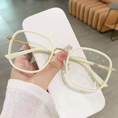 Metal Squared Frame Presbyopia Corrective Eyeglasses 1.0-4.0 Reading Glasses