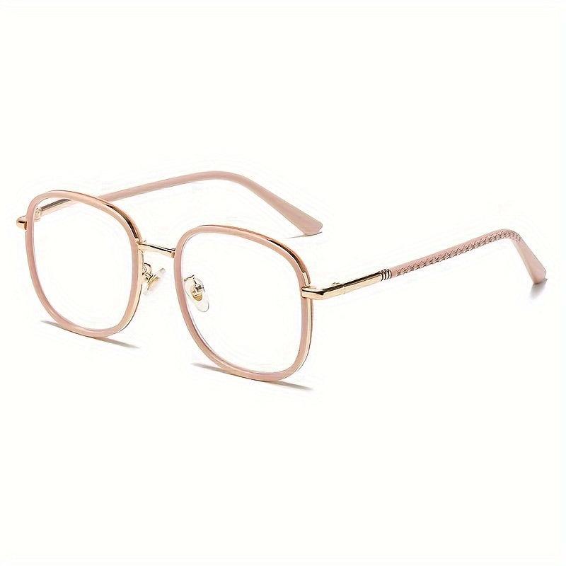 Metal Squared Frame Presbyopia Corrective Eyeglasses 1.0-4.0 Reading Glasses