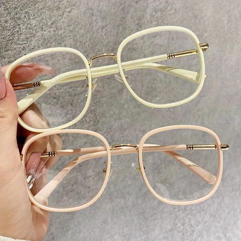 Metal Squared Frame Presbyopia Corrective Eyeglasses 1.0-4.0 Reading Glasses