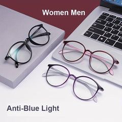 Spring Hinge Anti Light Reading Glasses HD Visual Computer Magnification