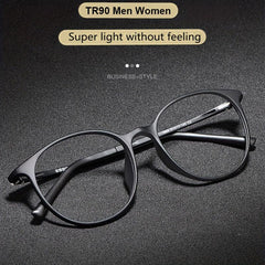 Spring Hinge Anti Light Reading Glasses HD Visual Computer Magnification