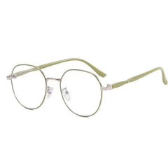Oval Thin Frame Glasses Light and Protect Eyes Men's Glasses Outdoor Travel