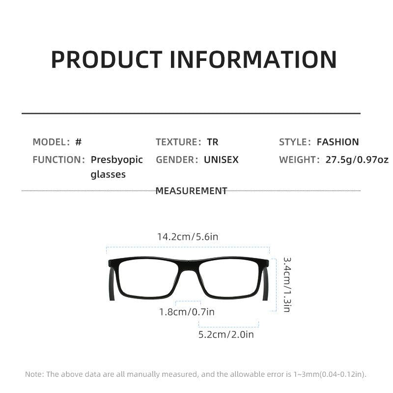 Foldable Presbyopia Glasses Adjustable Temples