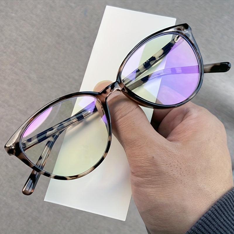 Y2K Clear Lens Light Blocking Glasses for Eye Fatigue & UV Glare