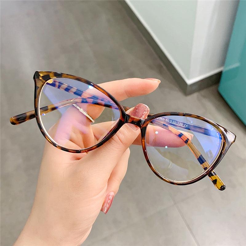 Y2K Clear Lens Light Blocking Glasses for Eye Fatigue & UV Glare