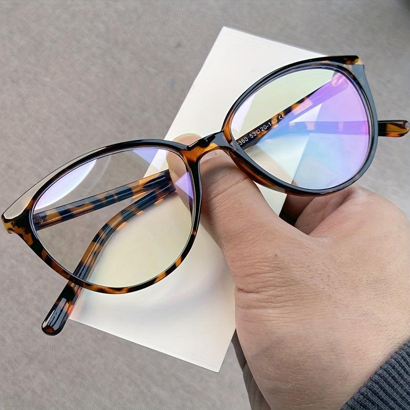 Y2K Clear Lens Light Blocking Glasses for Eye Fatigue & UV Glare