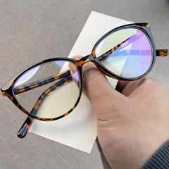 Y2K Clear Lens Light Blocking Glasses for Eye Fatigue & UV Glare