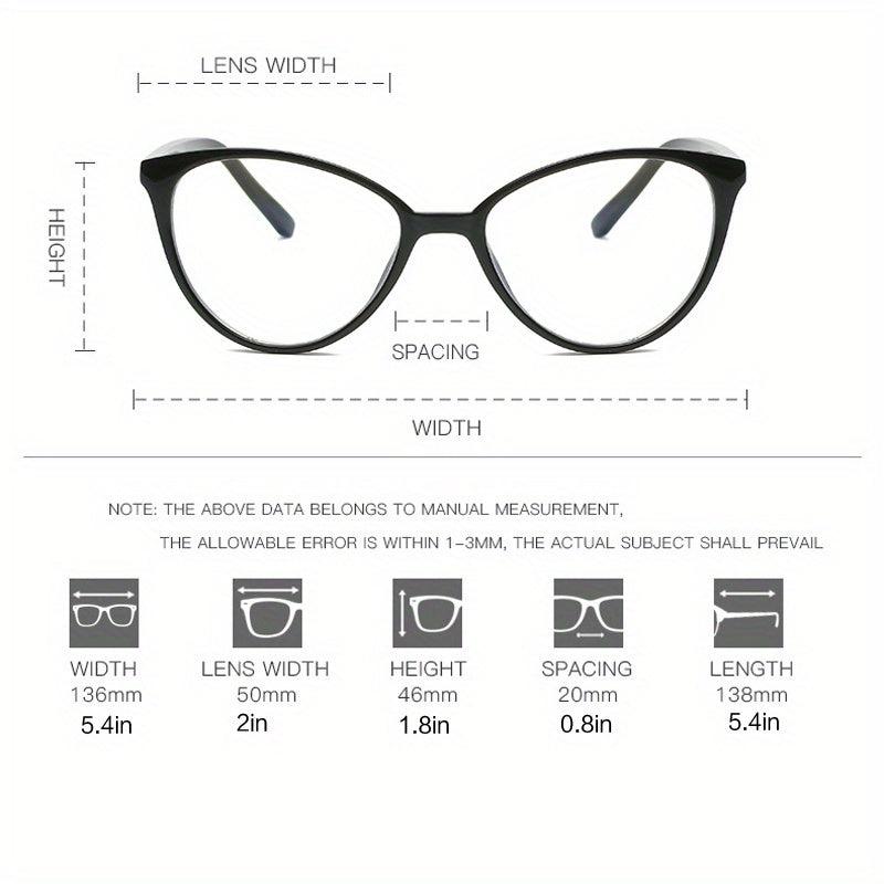 Y2K Clear Lens Light Blocking Glasses for Eye Fatigue & UV Glare
