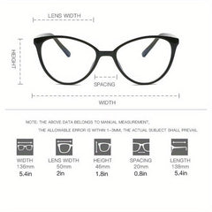 Y2K Clear Lens Light Blocking Glasses for Eye Fatigue & UV Glare