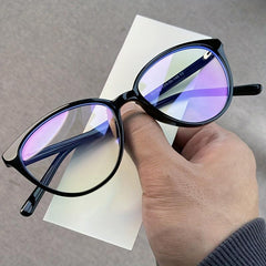 Y2K Clear Lens Light Blocking Glasses for Eye Fatigue & UV Glare