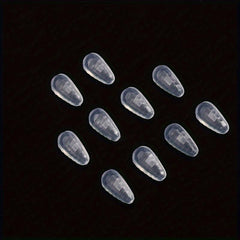 10pcs Soft Silicone Air Cushion Oval Nose Pads for Eyeglasses