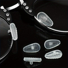 10pcs Soft Silicone Air Cushion Oval Nose Pads for Eyeglasses