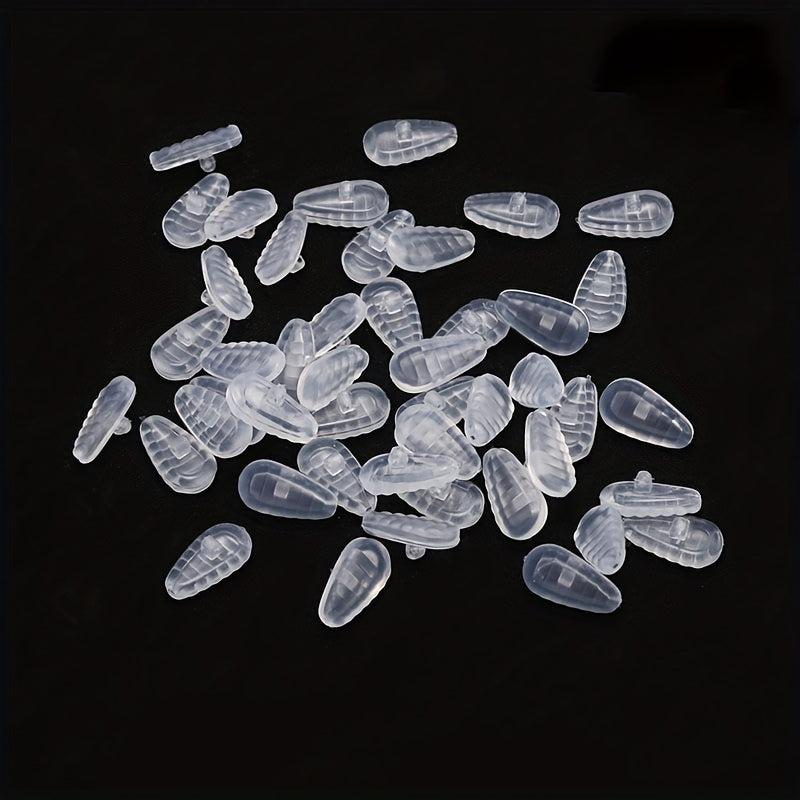 10pcs Soft Silicone Air Cushion Oval Nose Pads for Eyeglasses