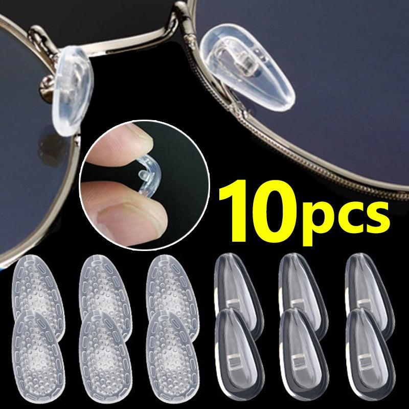 10pcs Soft Silicone Air Cushion Oval Nose Pads for Eyeglasses