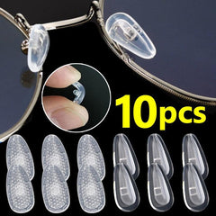 10pcs Soft Silicone Air Cushion Oval Nose Pads for Eyeglasses