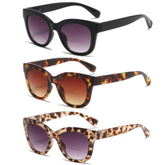 Women's Bifocal Sunglasses Reading & Sun Readers Glasses with Spring Hinge