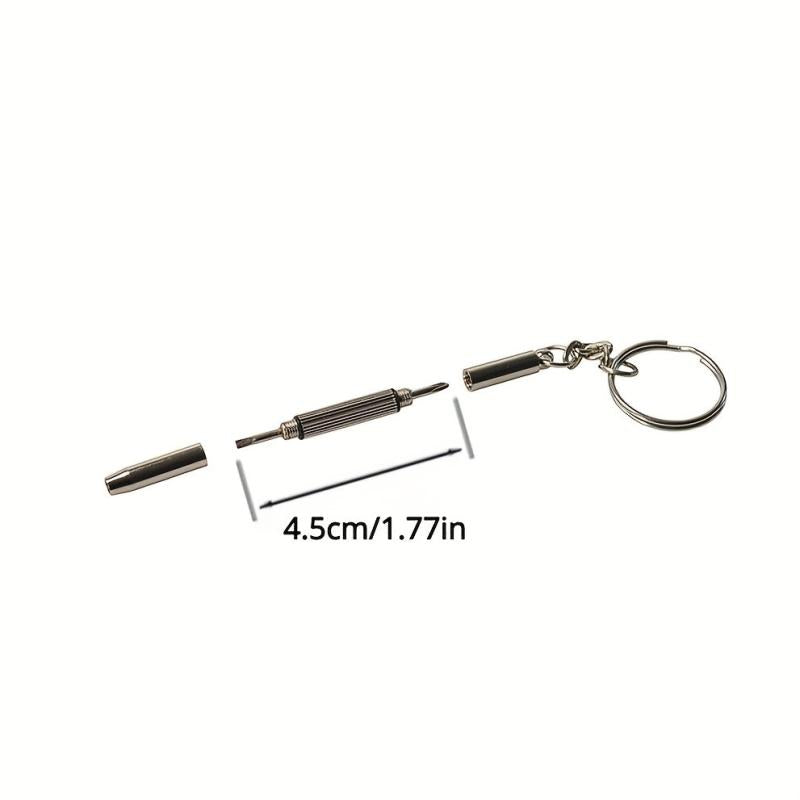 1pc Glasses Repair Tools Screwdriver Eyeglass Keychain 3 In 1 Repair Kit Tools