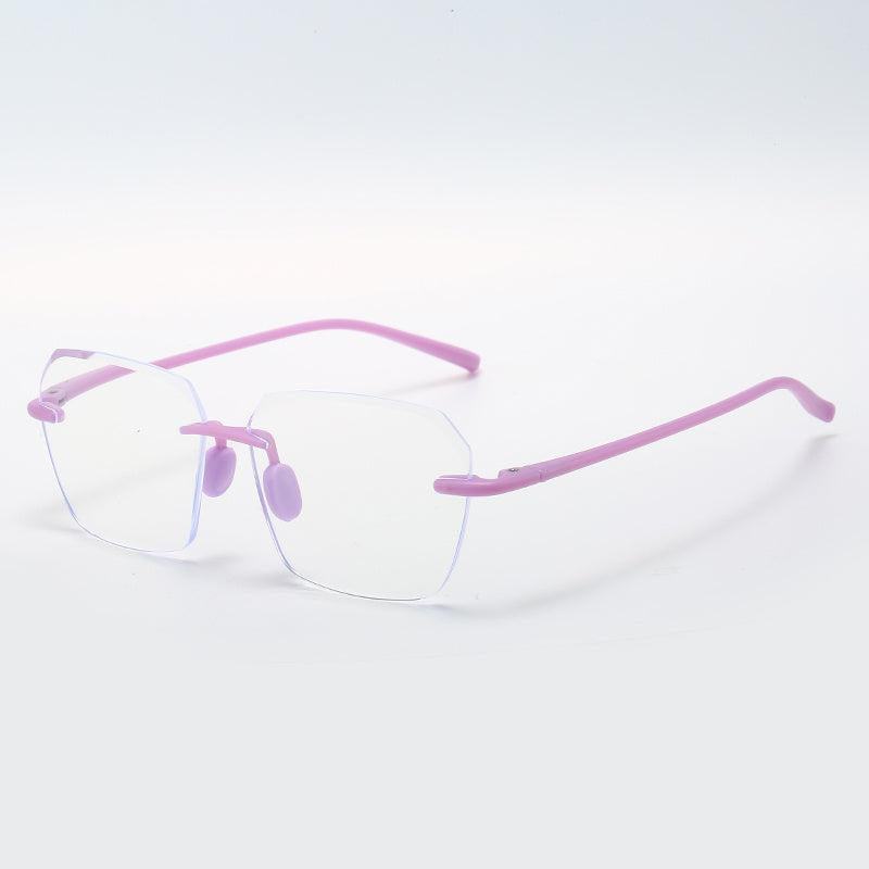 Colorful Rimless Frame Reading Glasses for Men Women, Various Strengths