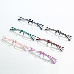 Colorful Rimless Frame Reading Glasses for Men Women, Various Strengths