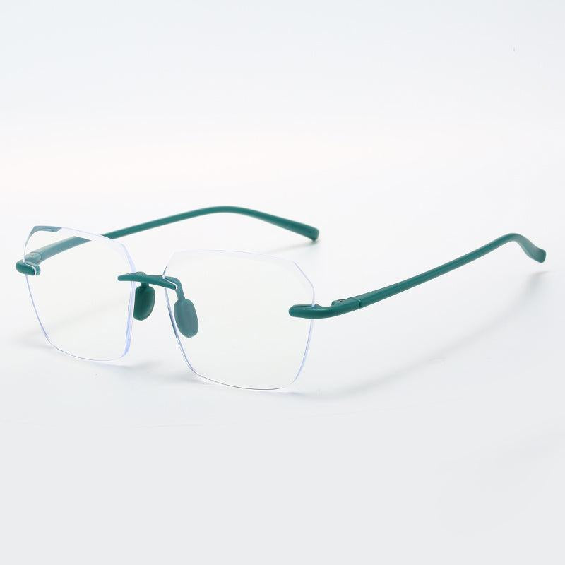 Colorful Rimless Frame Reading Glasses for Men Women, Various Strengths