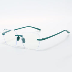 Colorful Rimless Frame Reading Glasses for Men Women, Various Strengths