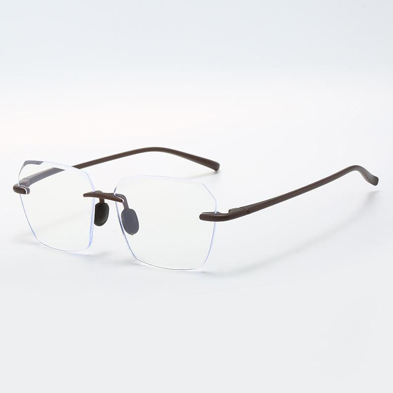 Colorful Rimless Frame Reading Glasses for Men Women, Various Strengths
