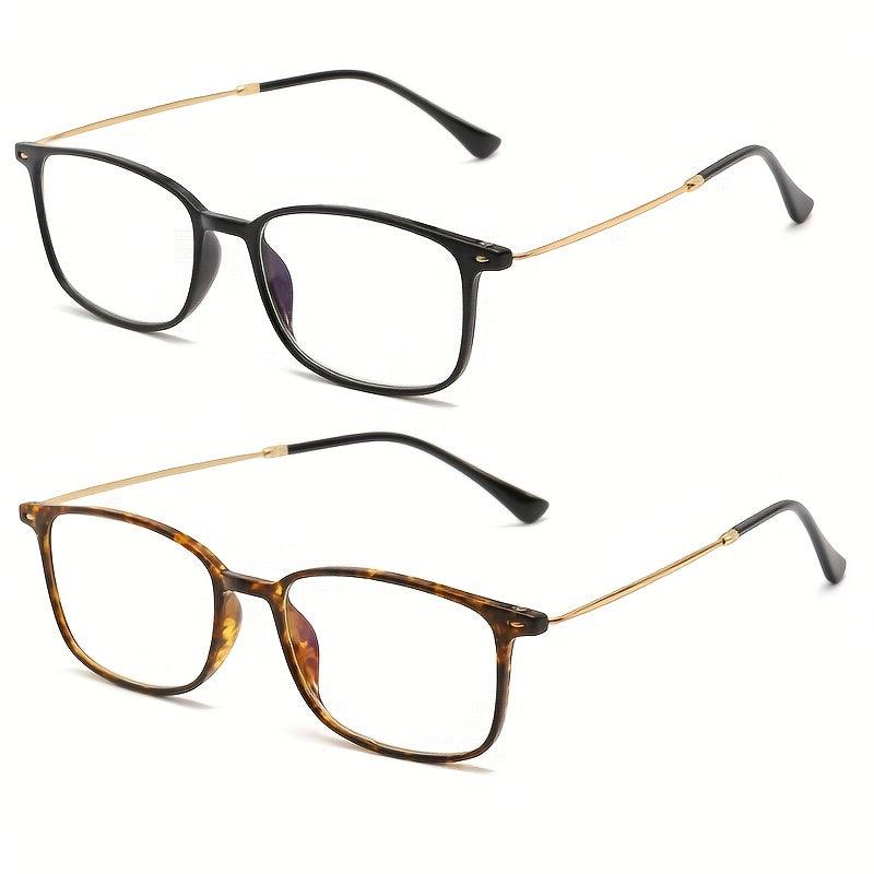 Metal Full Rim Frame Light Blocking Presbyopia Corrective Eyeglasses