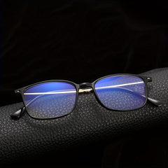Metal Full Rim Frame Light Blocking Presbyopia Corrective Eyeglasses