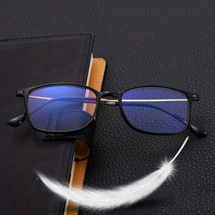 Metal Full Rim Frame Light Blocking Presbyopia Corrective Eyeglasses