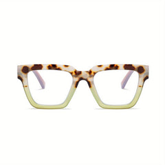 Women's Fashionable Oprah Reading Glasses w/ Light Blocking & Spring Hinges
