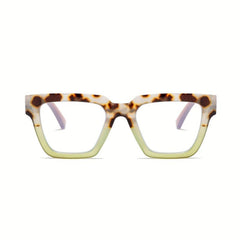 Women's Fashionable Oprah Reading Glasses w/ Light Blocking & Spring Hinges