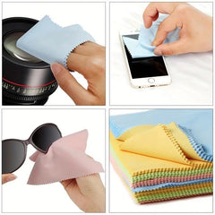 20pcs Colorful Microfiber Cleaning Cloths for Eyeglasses, Cameras, Laptops
