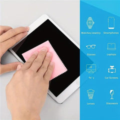 20pcs Colorful Microfiber Cleaning Cloths for Eyeglasses, Cameras, Laptops