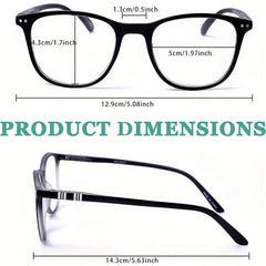 Matte Square Reading Glasses for Men & Women