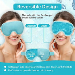 Reusable Gel Eye Mask Cold Compress for Puffiness & Headache Relief