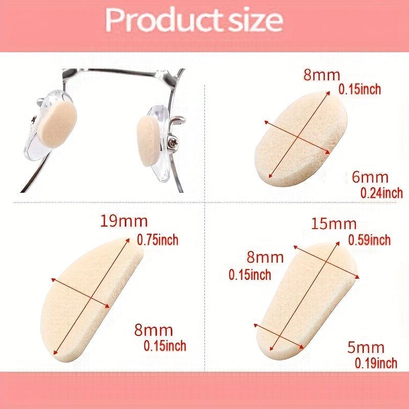 24 Pairs Soft Foam Nose Pads Non Slip Adhesive for Glasses Sunglasses Reading