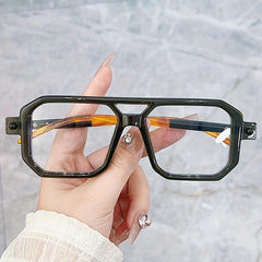 Vintage Square 70s Aviator Sunglasses Classic Frame