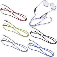 5pcs Leather Eyeglass Straps Non Slip Spectacles Cord Retainer Lanyard