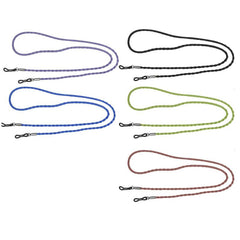 5pcs Leather Eyeglass Straps Non Slip Spectacles Cord Retainer Lanyard