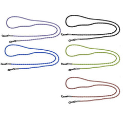 5pcs Leather Eyeglass Straps Non Slip Spectacles Cord Retainer Lanyard